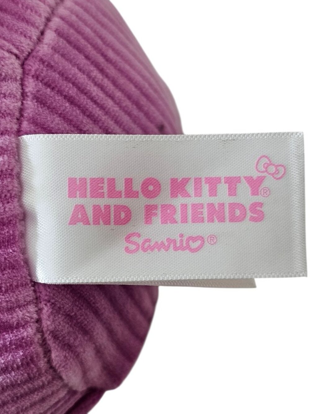 Hello Kitty 11" Corduroy 2026 Easter Bunny Plush Pink Bow New With Tag - Picture 7 of 10